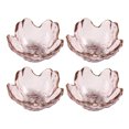 thumbnail image 1 of MasteelfCA 4 Pcs Flower Sauce Dishes Glass Appetizer Serving Plates Small Spice Plates, 1 of 8