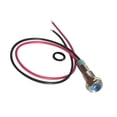 thumbnail image 4 of 6mm Imperméable à l'Eau en Métal Plat Rond Indicateur Lumineux LED Panneau Lumineux Feu de Signalisation Bleu, 4 of 5