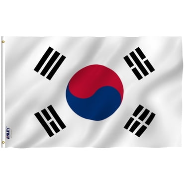 ANLEY [Fly Breeze] 3x5 Foot South Korea Flag - Vivid Color and UV Fade Resistant - Canvas Header and Double Stitched - S Korean National Flags Polyester with Brass Grommets