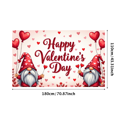thumbnail image 1 of Valentines Day Gnomes Banner Party Backdrop Happy Valentines Background Home Decorations Indoor Outdoor Decor Photography Props, 1 of 4