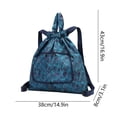 thumbnail image 2 of EGNMCR Sac à Cordon Sac à Cordon Commun Sac de Rangement Pliable Sac de Sport et de Mise en Forme Poche à Cordon Sac à Dos de Voyage Sac à Dos de Sport, 2 of 5