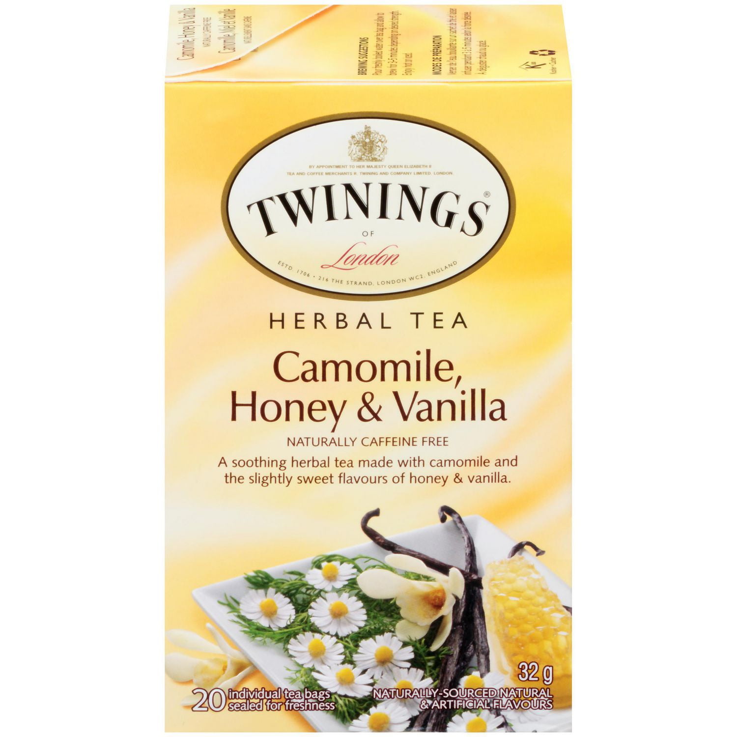 Twinings Camomile, Honey & Vanilla Herbal Tea 20s 1.13 Oz (32g)