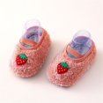 thumbnail image 2 of Chaussettes Bébé Antidérapantes Imprimé Animaux Mignons Chaussettes de Sol Douces Rouges 4-10 Mois, 2 of 8