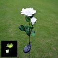 thumbnail image 5 of Solar Garden Lights Outdoor Rose-Shaped Double-Headed LED Stake Lights With Stainless Steel Base And IP65 Weatherproof Rating, 5 of 5