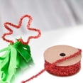 thumbnail image 4 of DIY Flocked Ribbon Christmas Decoration Craft Ribbon for Gift Wrapping Tree Wreath Holiday Festive Party Wedding Home Decor Luxury Easy Cut Textured Ribbon, 4 of 9