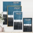 thumbnail image 4 of Designart Teal Meets Grey Abstract Art FLOAT FRAME WALL ART, 4 of 4