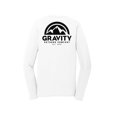 thumbnail image 2 of Gravity Outdoor Co. Performance Long Sleeve Shirt - White - Black Logo - 2XL, 2 of 2