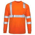 thumbnail image 2 of Long Sleeve Shirts, Men's Reflective Mesh Workwear Safety Top with Color Blocking, Men's Long Sleeve Shirts, 2 of 7