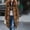Coffee, variant on EGNMCR Womens Long Puffer Coat, Long Sleeve Padded Winter Down Coats, Hooded Parka Jacket Women Solid Casual Thicker Winter Slim Down Lammy Jacket Coat Overcoat Women Coat