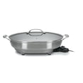 thumbnail image 1 of Cuisinart CSK-150 1500-Watt Oval Electric Skillet - Nonstick, Brushed Stainless, 1 of 5