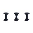 thumbnail image 2 of ZheElen Easy Care Stretch Round Tablecloth Versatile And Environmentally Friendly black 3Set, 2 of 6