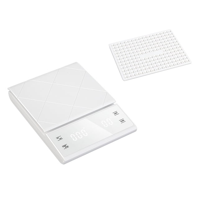 Coffee Scale, Timer Function, Digital Display, Maximum Weighing 3kg, Accuracy 0.1g Food Kitchen Scale Gram Weight Small Balance ,Easy to Use
