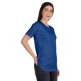 thumbnail image 2 of Inkmeso T-Shirt Basique à Col Rond pour Femmes, Manches Courtes, Coupe Régulière, Long Tee, Haut d'Entraînement, 2 of 8