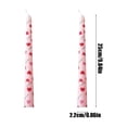 thumbnail image 3 of Birdeem Long Candles for Wedding,Candlelight Dinner Decoration,Tasteless Printed Candles,9.8 Inch,Two Pack,Romantic Home Decor, 3 of 9