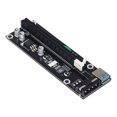 thumbnail image 4 of Ruiboury VER003 PCI-E Riser Card 30CM 60CM USB 3.0 Cable PCI 1X to 16X Extender PCI-E Adapter for GPU Miner Mining Black 30CM 1Set, 4 of 6