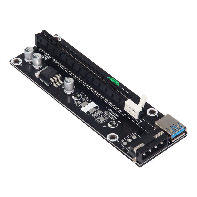 Maytalsory 30/60CM PCI-E Riser Card PCIe 1x to 16x USB 3.0 Data Cable Mining Black 60CM 1Set