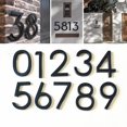 thumbnail image 2 of Large 5.6\" Modern Floating House/Door Numbers 12mm Brushed Stainless Steel, 2 of 5