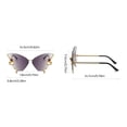 thumbnail image 2 of Glasses Riding Sunglasses for Women with Oversized Rhinestone Frames - Jewelry Style Shaped Sunglasses for Driver and Daily Wear, 2 of 7