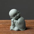 thumbnail image 1 of Mini Monk Statue Ornaments Table Art Home Room Decoration Gift for Housewarming Decor, 1 of 3