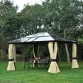 thumbnail image 2 of Outsunny 14x12ft Hardtop Gazebo w/Mosquito Netting, 2 of 10