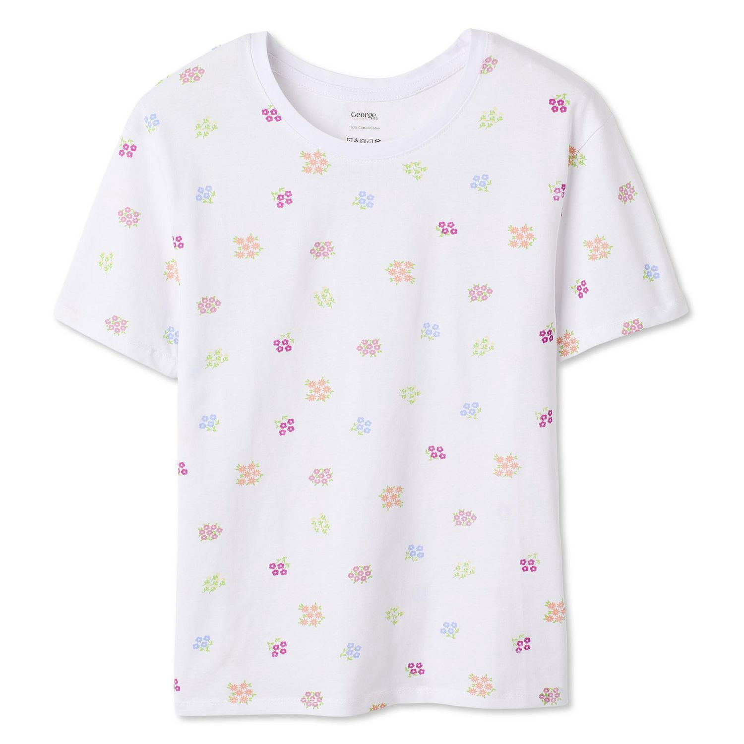 GEORGE PL T-Shirt GR SS AOP