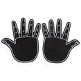 thumbnail image 1 of Five Finger Foam Cheering Hands For A Party Universal Five Finger Foam Hands For Cheerleaders. Black, 1 of 3