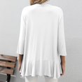thumbnail image 2 of Cardigan à Manches 3/4 pour Femmes Cardigan à Manches 3/4 pour Femmes Mode Décontractée Confortable Cardigan Uni Haut Blouse, 2 of 9