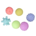 thumbnail image 3 of Textured Sensory Ball, 6pcs Baby Textured Ball Set Infant Funny Soft Elastic Multicolor Squeezing Sensory Ball Toy For Home, 3 of 8