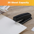 thumbnail image 4 of Classic Desktop Stapler Heavy Duty, 20 Sheet Capacity, Portable Durable Metal Stapler, 4 of 4