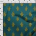 thumbnail image 2 of oneOone Georgette Viscose Fabric Leaves|Floral & Paisley Block Print Sewing Fabric BTY 42 Inch Wide, 2 of 4