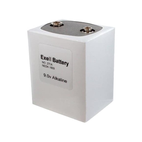 Exell Battery 276 Alkaline 9V Battery, NEDA 1603, PP9, 6F100