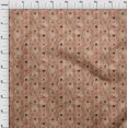 thumbnail image 3 of oneOone Polyester Lycra Dusty Rose Fabric Mandala Texture Craft Projects Decor Fabric Printed By The Yard 56 Inch Wide, 3 of 4