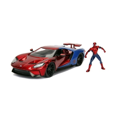 Jada Toys Marvel - Spiderman - 2017 Ford GT avec La Figurine De Spiderman