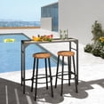 thumbnail image 2 of Outsunny Table de Bar d'Extérieur de 47 Pouces, avec Ouvre-Bouteille Intégré, Cadre en Acier, 2 of 10