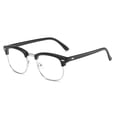 thumbnail image 1 of Anti Blue-ray Glasses Universal Blue Light Blocking Glasses Fatigue Proof Lightweight Eye Protection Glasses Black+Silver, 1 of 7