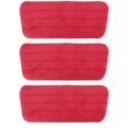 thumbnail image 1 of CUITING 3 Pcs Replacement Microfiber Pad for Universal Commercial 16.5 Inch Mop Head Flat Mop Head Wet & Dry Commercial Cleaning Refills Reusable Mop Refills Fit for Most Microfiber Flat, 1 of 7