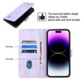 thumbnail image 3 of Compatible with iPhone 14 Pro Max Classic Embossed PU Leather Case with Card Holder Shockproof Cover, 3 of 5