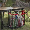 thumbnail image 4 of MesaSe Table Net Bag Outdoor Camping Foldable Barbecue Tool Storage Mesh Pouch Desk Basket Accessory Beach Garden Patio Kitchen, 4 of 9