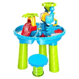 Table d'Eau Extérieur Enfant : Jeu de Jardin avec Toboggan et Jouets