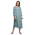 thumbnail image 1 of Moomaya Vêtements de Nuit pour Femmes Imprimés Manches 3/4 Coton Longueur Genou Vêtements de Sommeil, 1 of 5