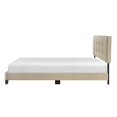 thumbnail image 4 of Lexicon Newberry Velvet Queen Platform Bed in Light brown, 4 of 9