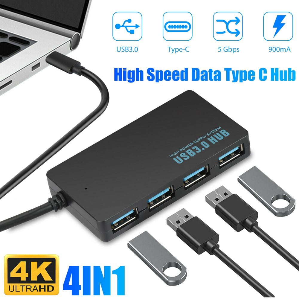 High Speed 4 Port USB 3.0 Multi Hub Splitter Expansion USB Hub for Desktop PC Laptop Adapter USB HUB