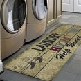 thumbnail image 4 of YAOMOBB Low Profile Laundry Mat Water Absorbent Floor Mat Laundry Room Letter Printed Non Slip Stain Resistant Bathroom Carpet, 4 of 7