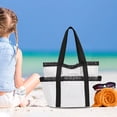 thumbnail image 4 of JWshufel Large Capacity Portable Swimming Bag with Multi Pocket Storage for Beach Swimming Pool Vacation Travel Long Lasting Polyester Mesh Design Easy to Fold and Carry, 4 of 5