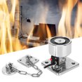 thumbnail image 3 of Support de Porte, Acier Inoxydable Forte Aspiration Support de Porte Électromagnétique, avec Chaîne de Sortie de 9,8 Pouces Double Portes pour Feu Porte Simple, 3 of 8