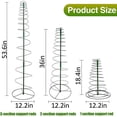 thumbnail image 2 of Metal Pea Trellis Green Trellis for Garden, Sugar Snap Tower with Pole, 2 of 6
