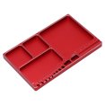 thumbnail image 1 of Magnetic Screw Tray, Large Space Portable Size RC Repair Screw Tray Aluminium Alloy  For DIY Red, 1 of 8