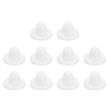 Dos de Boucles d'Oreilles, Lot de 100 Dos de Boucles d'Oreilles en Silicone pour Clous, Dos de Boucles d'Oreilles Souples pour Hameçons Cerceaux de Boucles d'Oreilles (Blanc, 8mm)