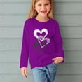 thumbnail image 5 of RXIRUCGD Chemises à Manches Longues pour Filles, Col Rond Mignon, Blouses Décontractées Élégantes (Violet, Taille : 3 Ans), 5 of 5