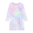 thumbnail image 2 of RXIRUCGD Robe Extensible à Manches Longues pour Filles Robe de Récital Scolaire à Ligne Tournoyante ( Camouflage, Taille : 9-10 Ans ), 2 of 4